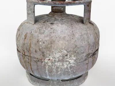 Rust White Picnic Tube Low-poly 3D model