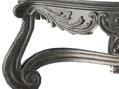 rococo middle coffee table 3D model