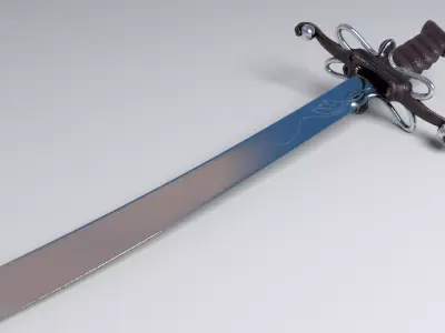 sword Low-poly 3D model 102
