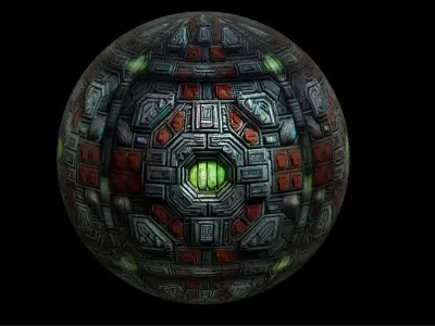 PBR Sci-Fi Seamless Realistic Material SBSAR 4k Texture 044 Texture