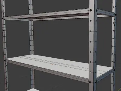 Metal Shelf 01 3D model
