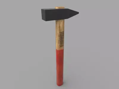Old Hammer Low-poly 3D model purchase