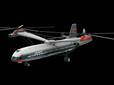 Mil V-12 Helicopter  purchase 3D model