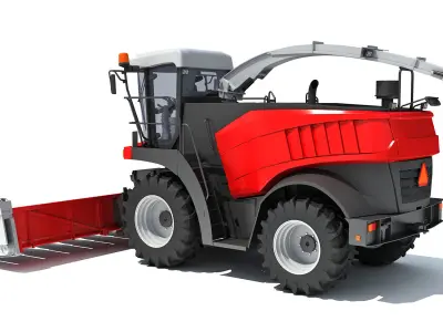 3D Combine Harvester 3D model buy