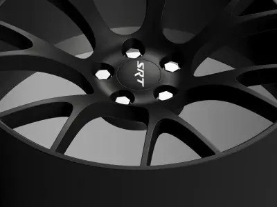 Dodge Challenger Supercharged rim 3D model