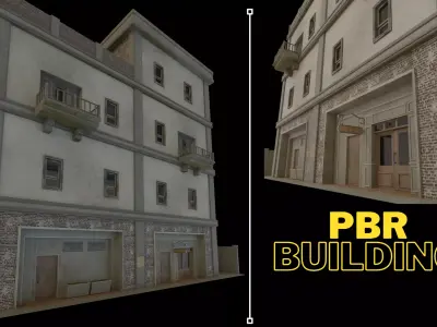 Building PBR 01 3D model