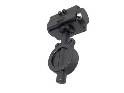 pneumatic actuator - Actuated Valve Double Acting 3D print model get