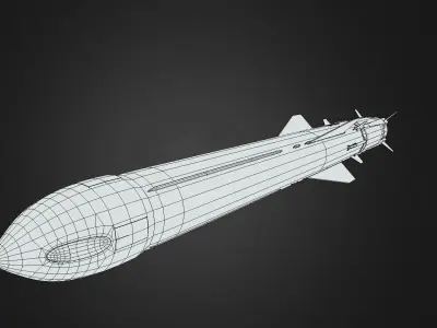 BrahMos  missile Low-poly 3D model