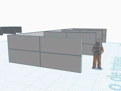 Aggregate Storage Walls Modular H0 3D print model