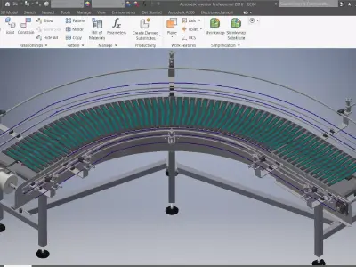  Belt Conveyors Systems 3D model
