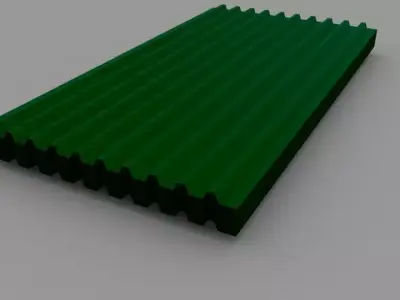Factory Tein Sheet Low-poly 3D model