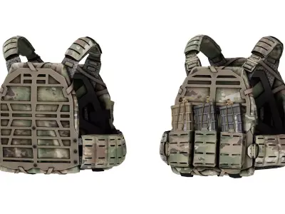 SNS PRECISION PLATEFRAME VEST Low-poly 3D model