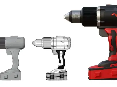 Drill 3D model buy