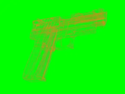Big Warden Modern Handgun Low-poly 3D model