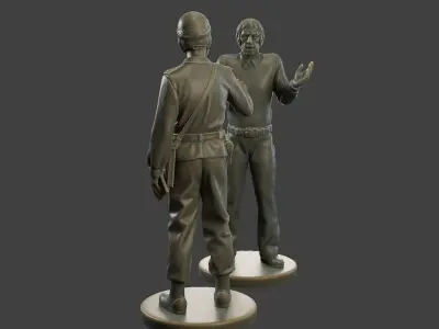 CzechSlovak Communist police Motorcycle CCPM1 4 3D print model