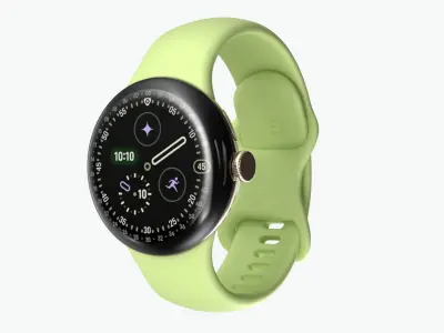 Google Pixel Watch 4 Gold 3D model