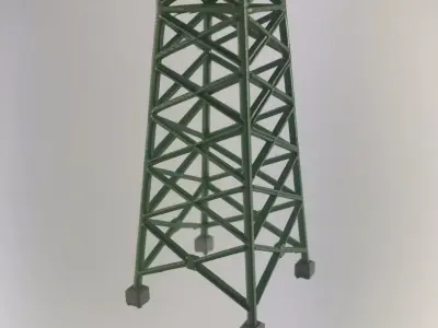 Transmision tower 3x110kV mod4 1-120 resin 3D print model