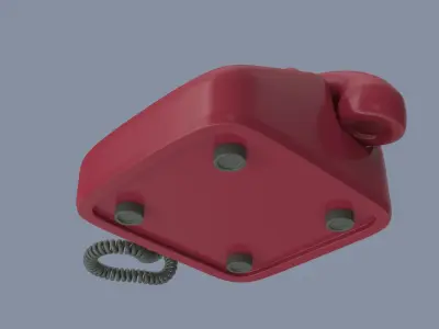 Rotary Telephone 3D model