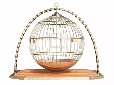 Bird cage 3D model purchase