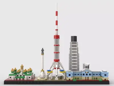 Kyiv Skyline 3D model