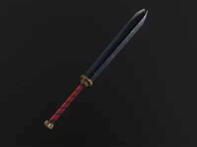 Mace Medieval Stylized PBR Low-poly 3D model
