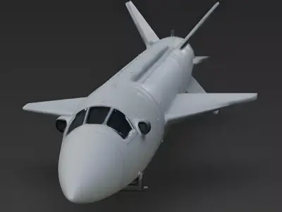 Realistic Tactical Missile 3D Model Low-poly 3D model