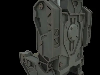 sci-fi seat 3D model