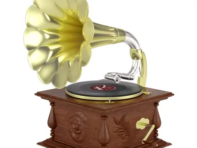 Grammafon gramophone 3D model