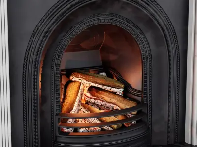 Victorian Cast Iron Fireplace 3D model
