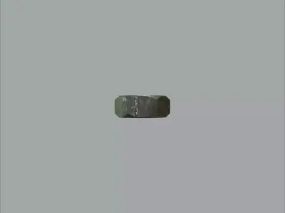 Steel Stained M3 Hex Nut with PBR 4K Textures 3D model