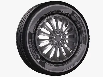 Yokohama Wheel - Bluearth ES32  3D model
