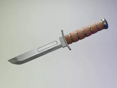 Combat knife 3D model order