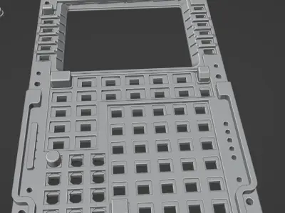 airbus a320 parts Free low-poly 3D model