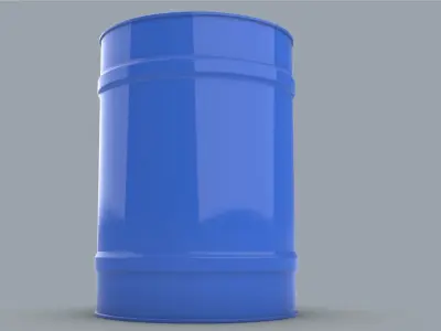 Chemical Liquid Barrel Low-poly 3D model