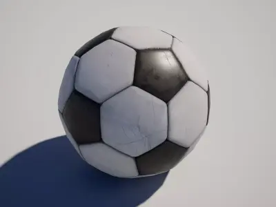 Football Low-poly 3D model shop
