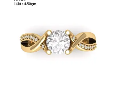 Solitaire-Art-Deco-Ring 3D print model purchase