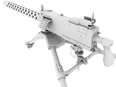 Browning M1919A4 3D model