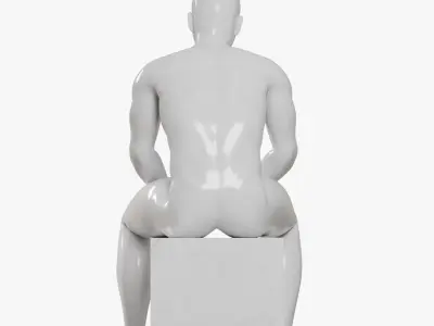  Male mannequin pose 8 PBR 