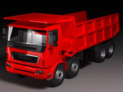 construction site truck 3D model