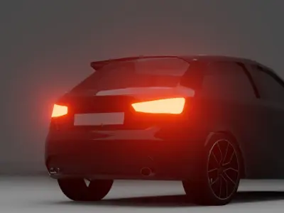 Audi Q3 Free low-poly 3D model