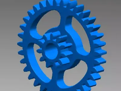 Tooth Gear T34 3D print model