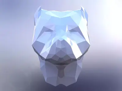 PITBULL FACE 3D model