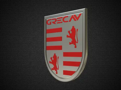 grecav logo 3D model
