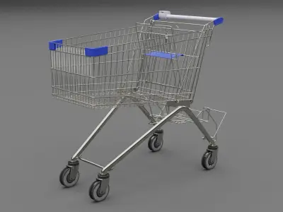 Shopping cart 3D model order