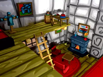 Adventurers hous Free low-poly 3D model