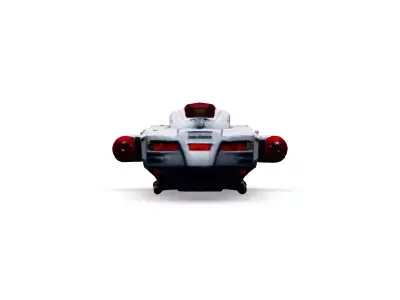 Scifi Dropship Shuttle 3D Model Low-poly 3D model