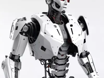 Damaged Robot Torso 3D Model 3D model