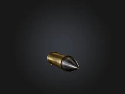  Bullet Low-poly 3D model
