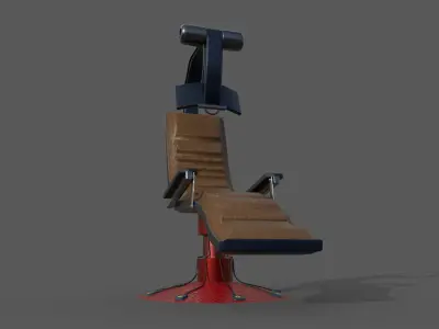 Sci-Fi Chair Low-poly 3D model order