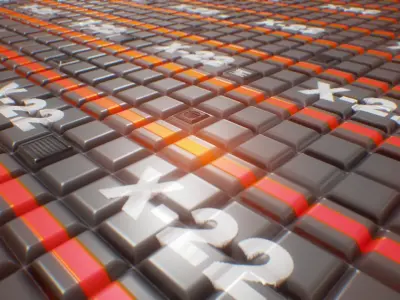 PBR Seamless Sci-Fi Texture 16 Low-poly 3D model